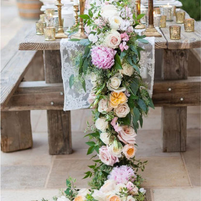 Lyellfe 14 Pieces Floral Foam Garland, 10 Ft Arch Door Flower Sponge Blocks Kit, Absorption Flower Holder for Wet Dry Fresh Flowers, Arrangement, Centerpiece,Wedding Decor