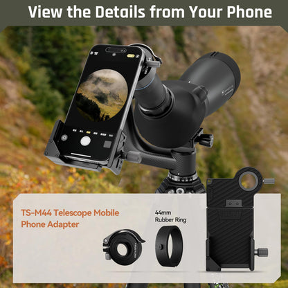 SPORTTICH Beyond 20-60x80 ED Spotting Scope, HD Optical System, Dual Focusing, Fog&Waterproof, Detachable Eyepieces, Smartphone Adapter, for Hunting, Target Shooting, Bird Watching