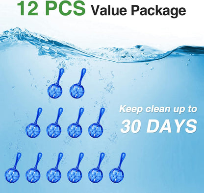 12 Pack Universal Humidifier Tank Cleaner Balls, Demineralization Cartridge for Humidifiers & Fish Tanks, Purifies Water