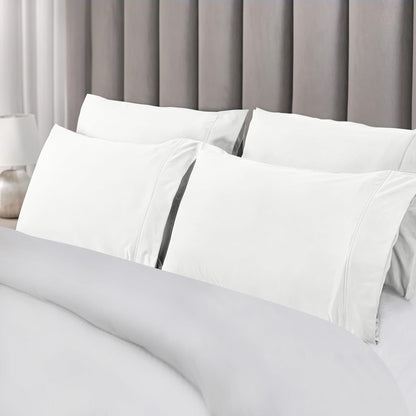 Utopia Bedding Queen Pillow Cases - Soft Brushed Microfiber - 6 Pack, Fade Resistant | 20 x 30 Inches, White
