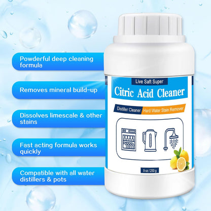 Distiller Descaler Citric Acid Cleaner - 1 Lb Bulk Citric Acid Powder for Hard Water Stain Removal, Electric Kettle