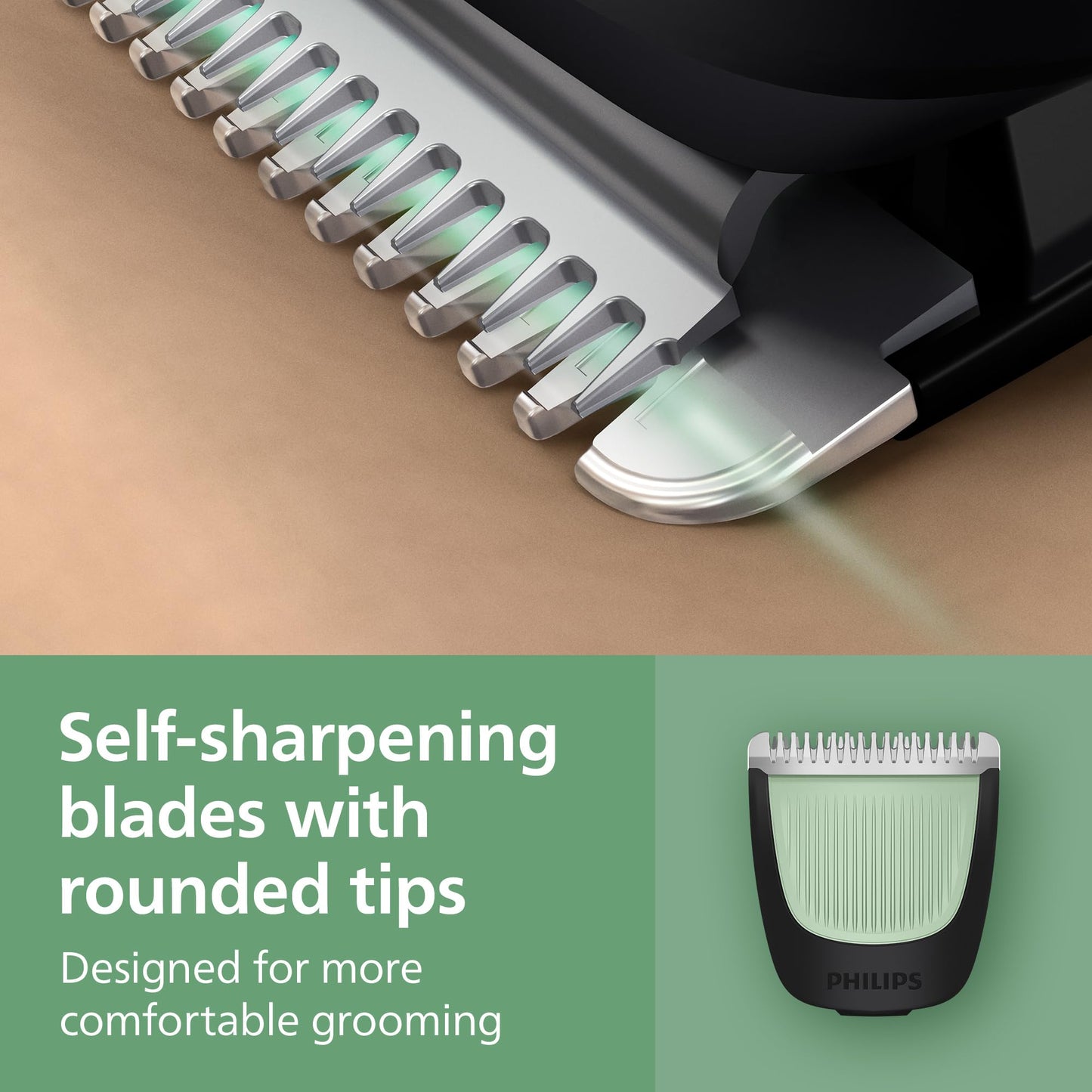 Norelco Philips Multigroom 3000 Series, All-in-One Trimmer, Beard Trimmer and Hair Clipper, 15-Piece Men's Grooming Kit for Head, Beard, Face, Nose, Ears, No Blade Oil Needed, Soft Pouch, MG3770/40