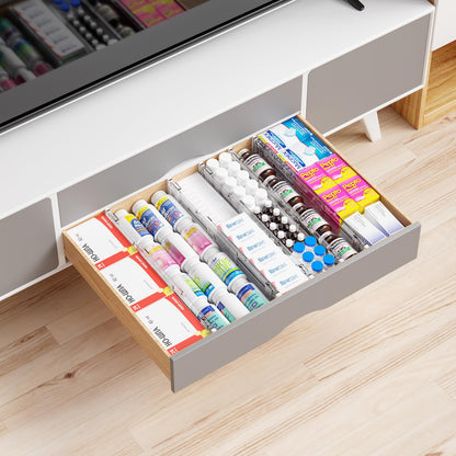 Yieach 8 Pack Clear Expandable Deep Drawer Separators From 15 to 21'' - 3.2 Inch Tall Acrylic Drawer Dividers for Clothes,Dresser Drawer Dividers for Dresser,Baby Nursery,Clothing,Sock or Underwear