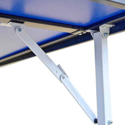 Butterfly Compact Outdoor Ping Pong Table - Thick Outdoor Table Tennis Table - All-Weather Removable Ping Pong Net Included - Ships Assembled - Folds and Rolls for Easy Transport