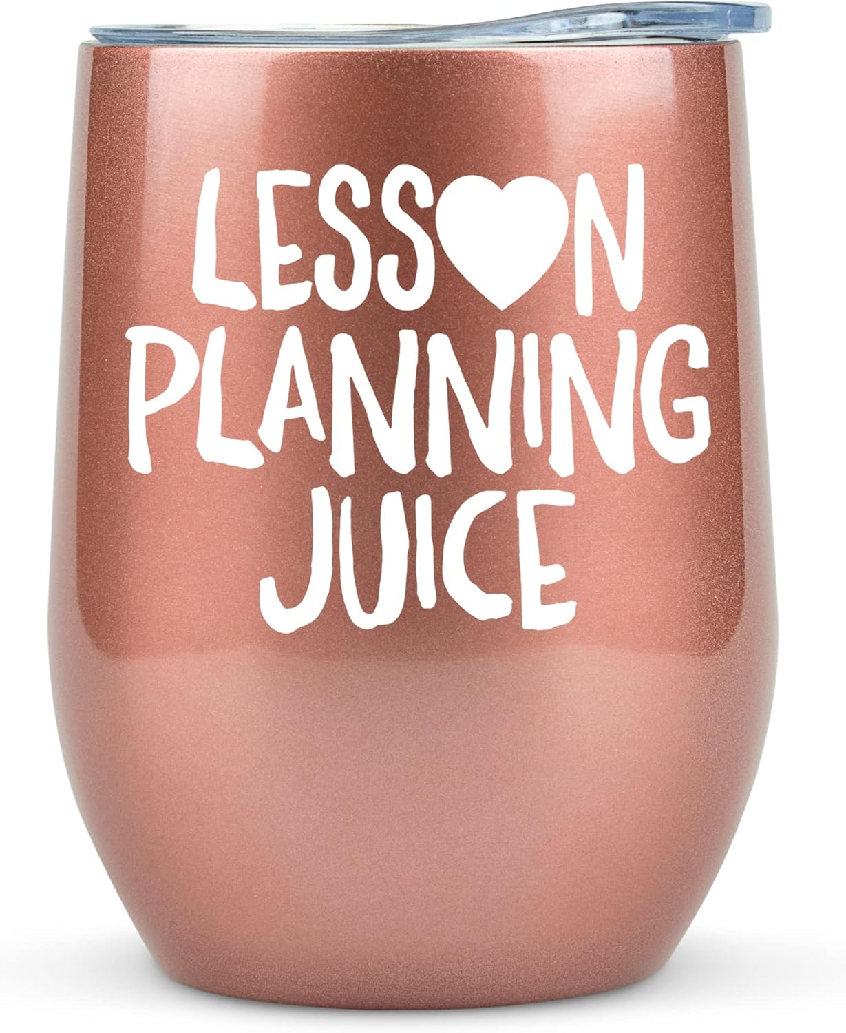 KLUBI Teacher Birthday Gifts for Women, Lesson Planning Juice Wine Tumbler 12oz with Lid