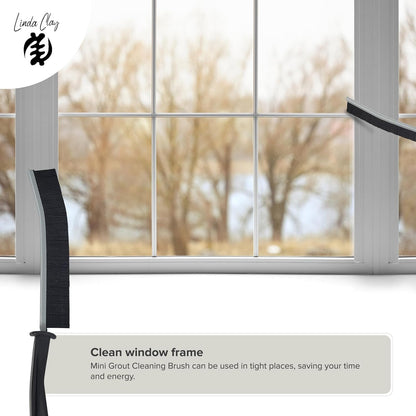 LCF 3Pcs Crevice Gap Cleaning Brush Set, Hard Bristle Brushes for Small Space Cleaning in Bathroom, Kitchen, and Tiles