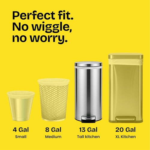 Glad ForceFlex Tall Kitchen Trash Bags - 13 Gallon, Gain Original Scent, 140 Count