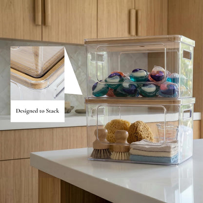 2 1 Hudgan Trash Bag Dispenser Under Sink, in Garbage Bag Holder Dishwasher Pods Organizer for Kitchen Pantry Laundry