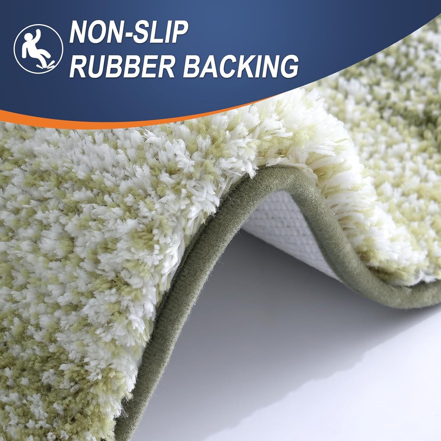OLANLY Bathroom Rugs - Extra Soft Microfiber Mat, Quick Dry & Machine Washable | 36x24, Dark Green