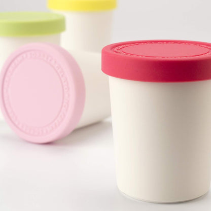 Tovolo Stackable Sweet Treat Ice Cream Tub with Tight-Fitting Silicone Lid, Freezer Storage Container for Sorbet &