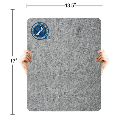 ZOMONETI 17" x 13.5" Wool Pressing Mat 100% New Zealand Felted Wool Ironing Mat Pad Blanket for Quilter, Sewing, Quilting Supplies and Notions