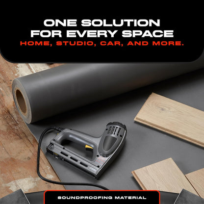VinylX™ Reinforced Mass Loaded Vinyl (MLV) - Flexible, Heavy Duty Soundproof Barrier for Walls, Ceilings, Floors – ASTM Rated, USA Made – 0.5 lb/sq ft, 48" x 16' Roll