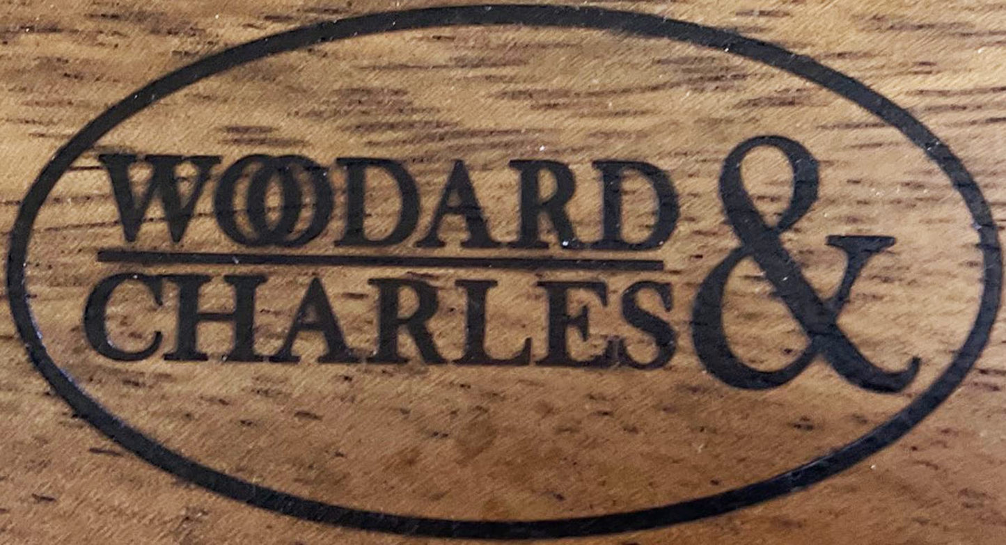 Woodard & Charles Acaica Wood 12" x 5" Serving Bowl Set with Serving Hands, 3 Piece Set ★★PACK OF 4★★