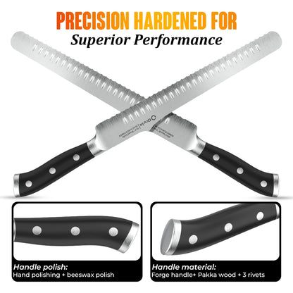 ORVIX Bread Knife 10.6 Inch Serrated Blade with 5-Inch Handle for Homemade Sourdough Bread Ultra Sharp Stainless Steel Full Tang with Ergonomic Handle Artisan Professional Series with Luxury Gift Box