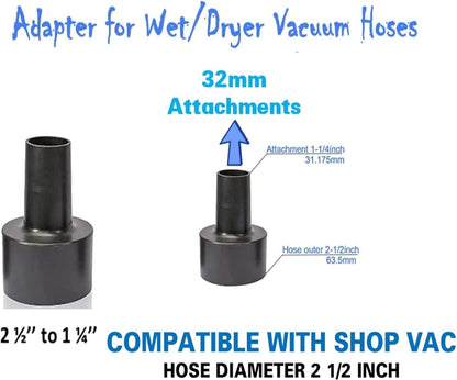Universal Vacuum Hose Adapter Kit, Compatible with Bissell, Kenmore, Electrolux, Dirt Devil, Hoover