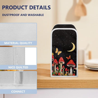Mushroom Moon Electric Can Opener Dust Cover, Durable Removable and Washable Kitchen Decor