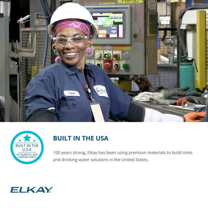 Elkay Wall Mount Mechanical Activation ADA Cooler Non-Filtered Non-refrigerated Stainless