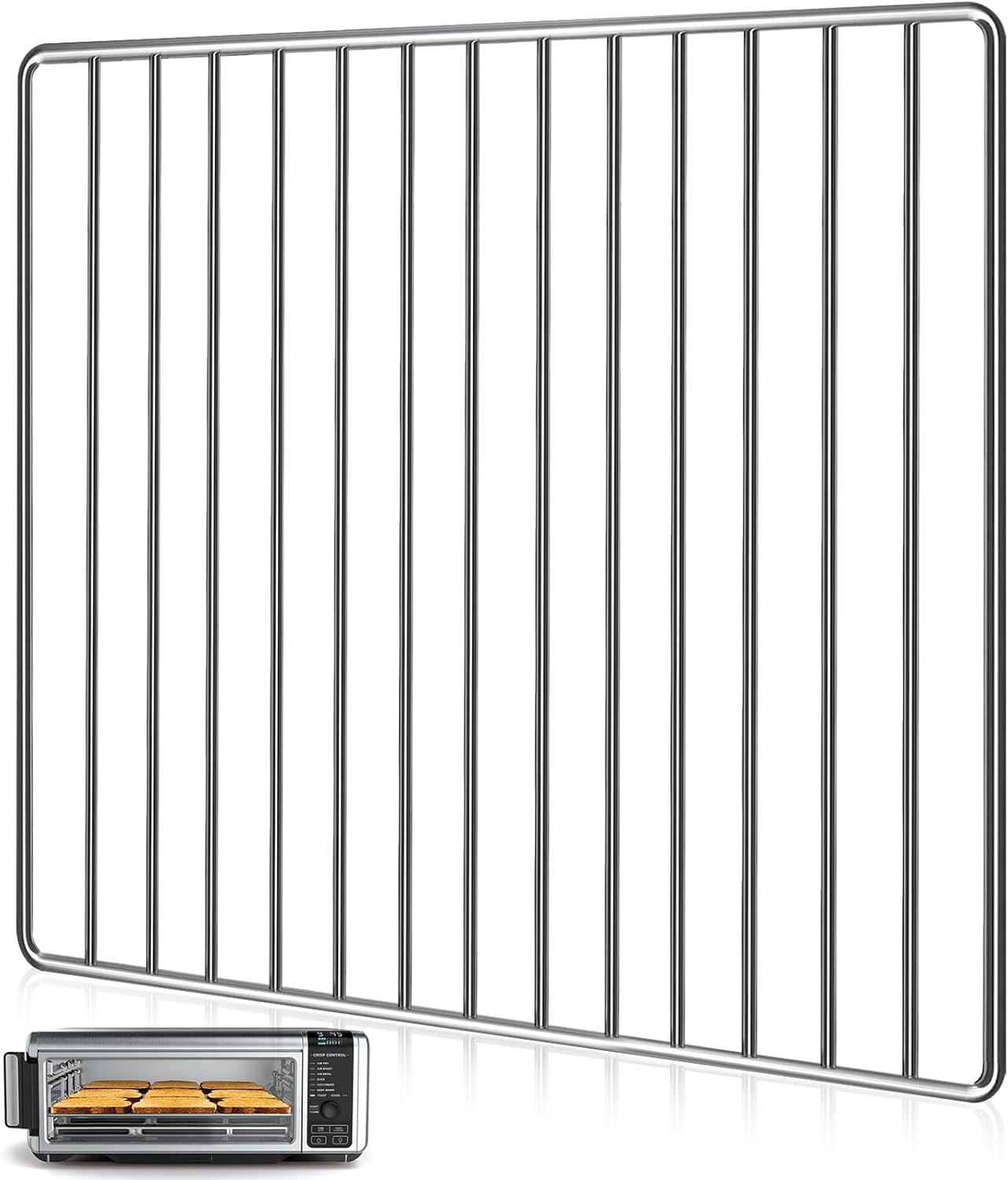 Air Fryer Rack for Ninja Foodi 10 in 1 SP100, 13.4'' Stainless Steel Accessories for Countertop Oven, Dishwasher Safe