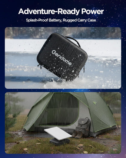 StarGrid All-in-One Kit for Starlink Mini, 288Wh 90000mAh Battery Pack Compatible with Starlink Mini, LiFePO4 Power Bank with Custom-Fit Carrying Case, for Travel Outdoor Camping