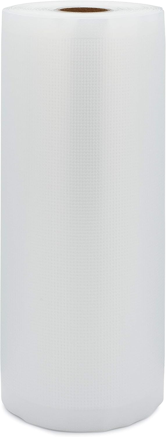 Vac Fresh Food Vacuum Sealer Rolls (8" x 50', 1 Roll), 3.5mil VF850 Embossed Food Storage Bags