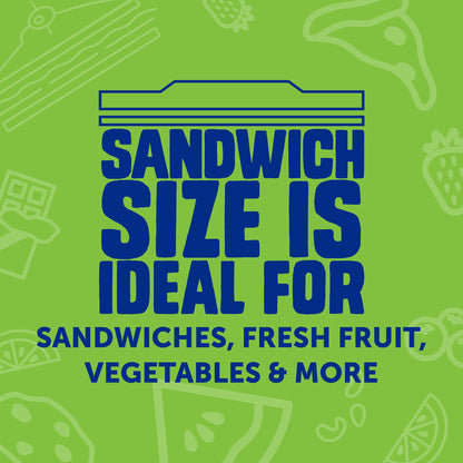 Ziploc Storage Bags Variety Pack, 190ct Total, 42ct Storage Gallon and 48ct Storage Quart, 50ct Sandwich and 50ct Snack