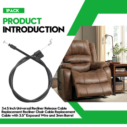 34.5 Inch Recliner Release Cable for Ashley Lazy Boy & Lane Recliner Chair