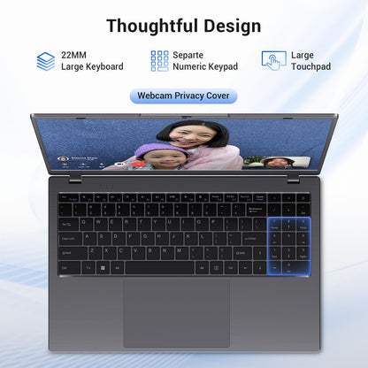 MAXVELTH 15.6 Inch Laptop Computer, AMD 3020e Processor (Up to 2.6GHz), 8GB RAM 512GB SSD, 1080P IPS FHD Display, USB3.2, Type-C, HDMI, WiFi 5, Win11 Laptop, Notebook Laptops for Business and Students