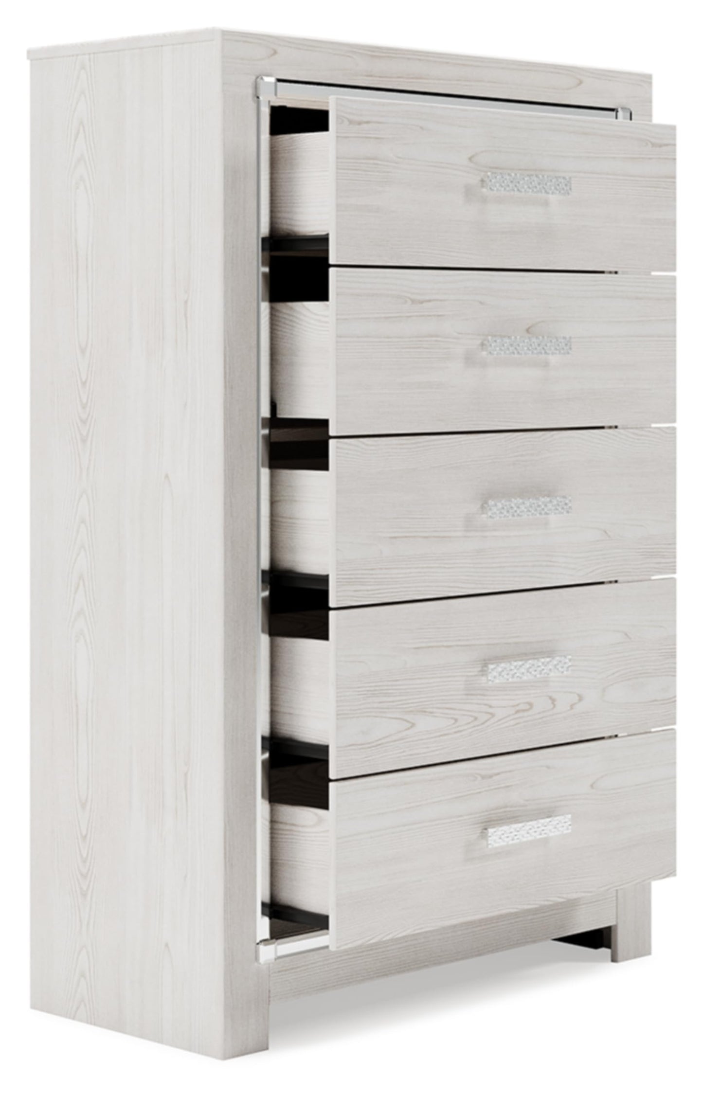 Signature Design by Ashley Altyra Contemporary 5 Drawer Chest, White