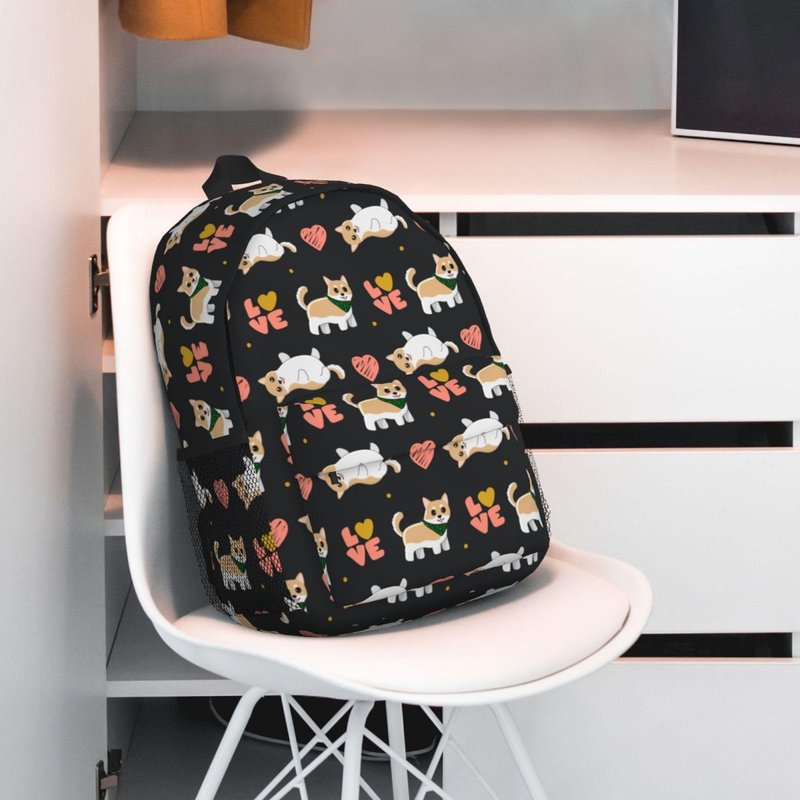 Uxeqtop Purple Bottom Cats Kids Backpack for School Elementary Lightweight Cute Students Bookbag for Teens Boys Girls School Bag