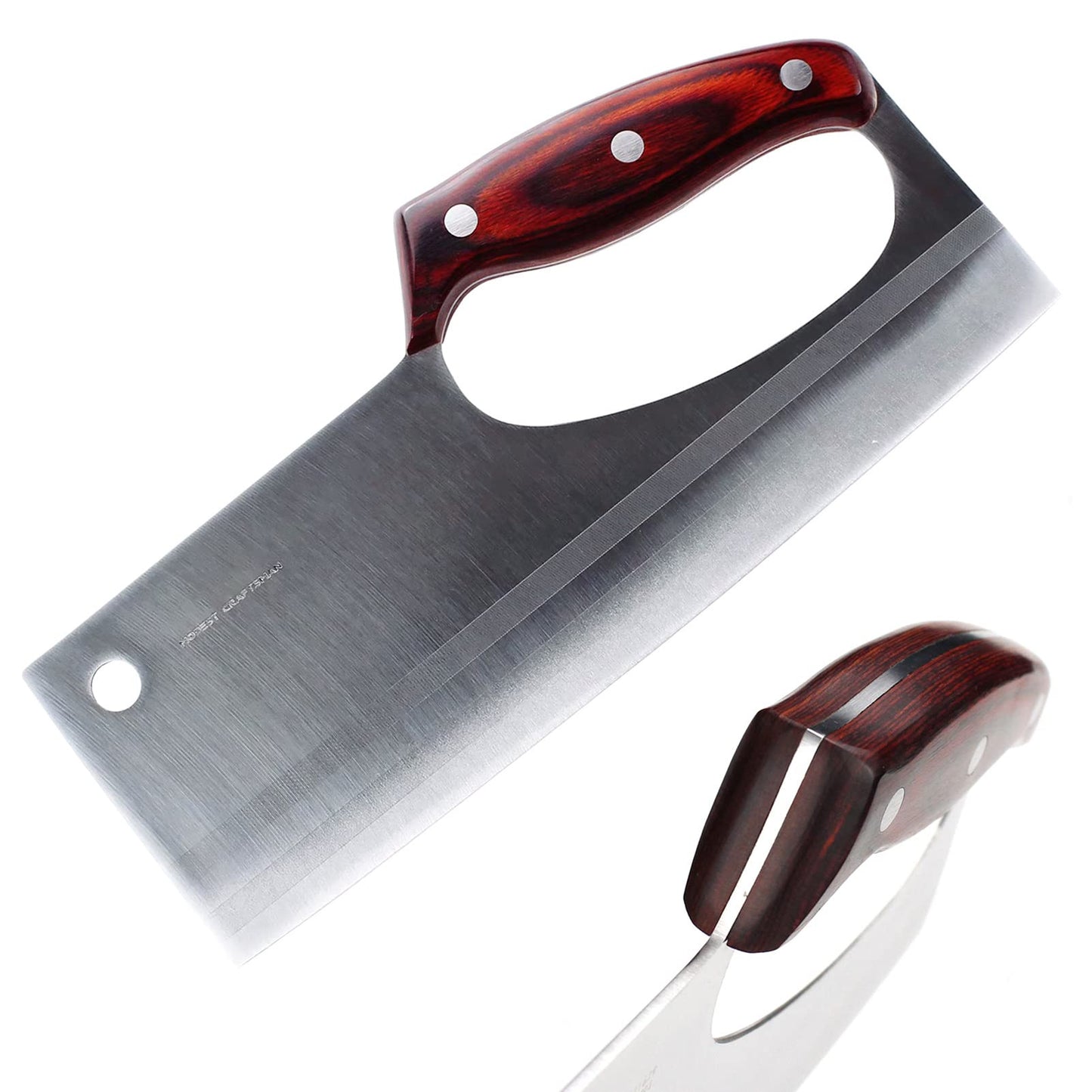 HIDAMOS Meat Cleaver Knife Japanese Chef Knife for Vegeable Meat Cutting, Effort Save Unique Knives
