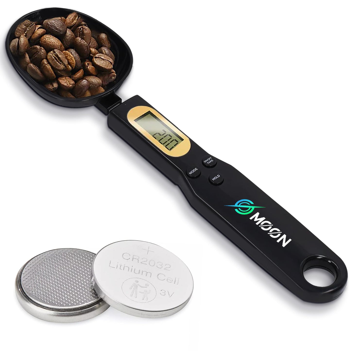 Digital Measuring Spoon Scale 500g/0.1g – Precision Coffee, Cooking & Baking Scale – Great Holiday Gift Under $15 for Coffee Lovers & Home Cooks – LCD Display, Batteries Included