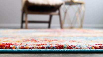 Unique Loom Rosso Collection Traditional Medallion Distressed Bohemian Vintage Southwestern Area Rug, 2 ft x 3 ft,