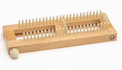 FIne Gauge Wooden Sock Loom, Authentic Knitting Board, use with Thin Yarn, Any Size Sock