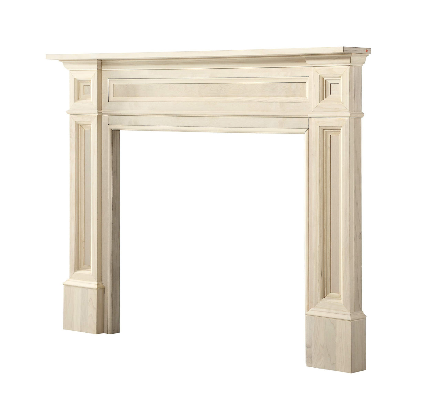 Pearl Mantels ARYB50140 Rich Architectural Quality Wood Mantel Surround, 50"W x 42"H, Unfinished