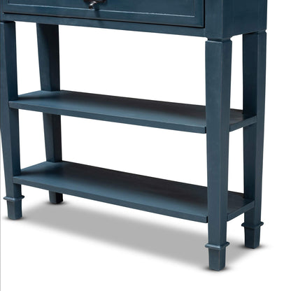 Baxton Studio Console Tables, One Size, Blue/Oak
