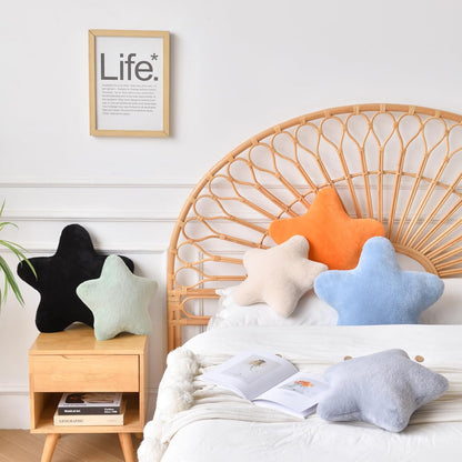 15" 15" 15") Xiashrk Star Pillow, Decorative Throw Pillows for Bed Couch, Star Shaped Pillow Plush Floor Cushions Room