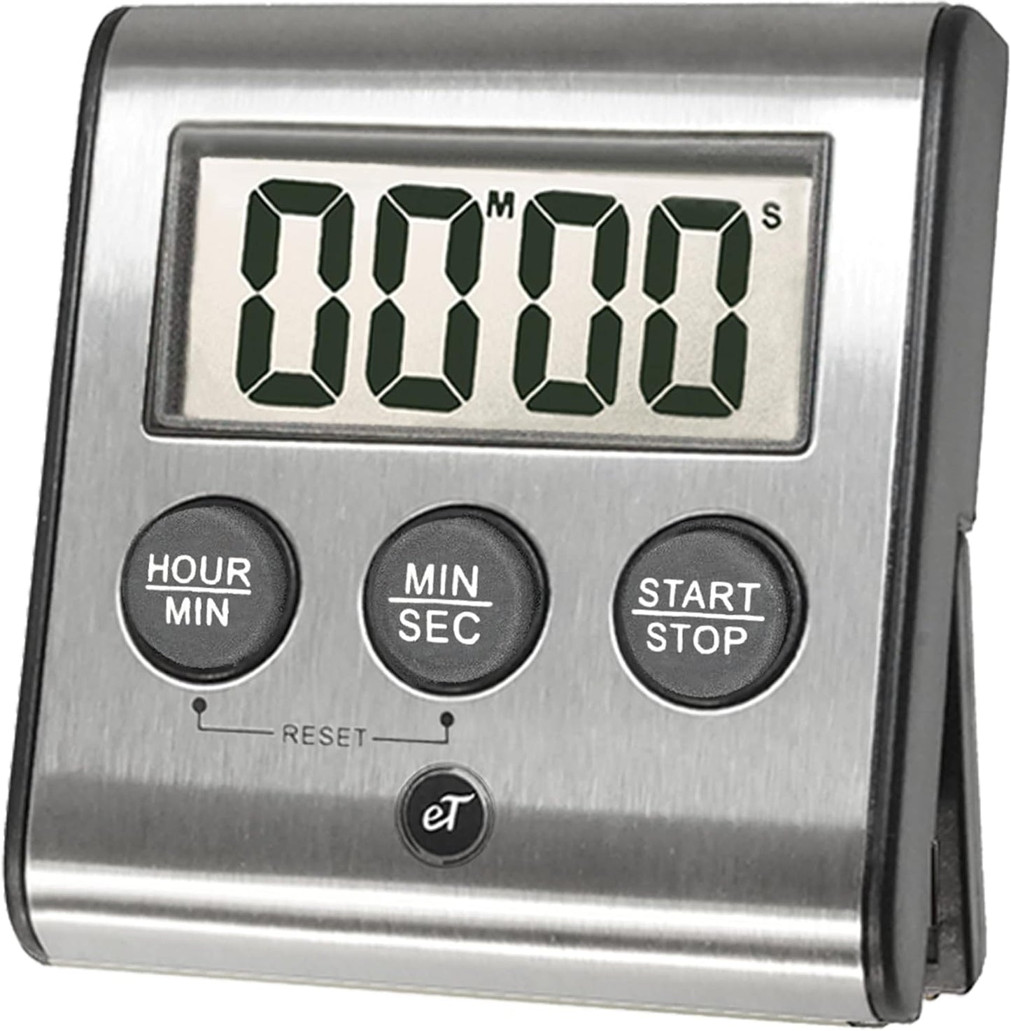 Elegant eTradewinds Digital Kitchen Timer, Stainless Steel Model eT-78, Displays 0-99 Min. or 0-99 Hr., Auto Shut Off