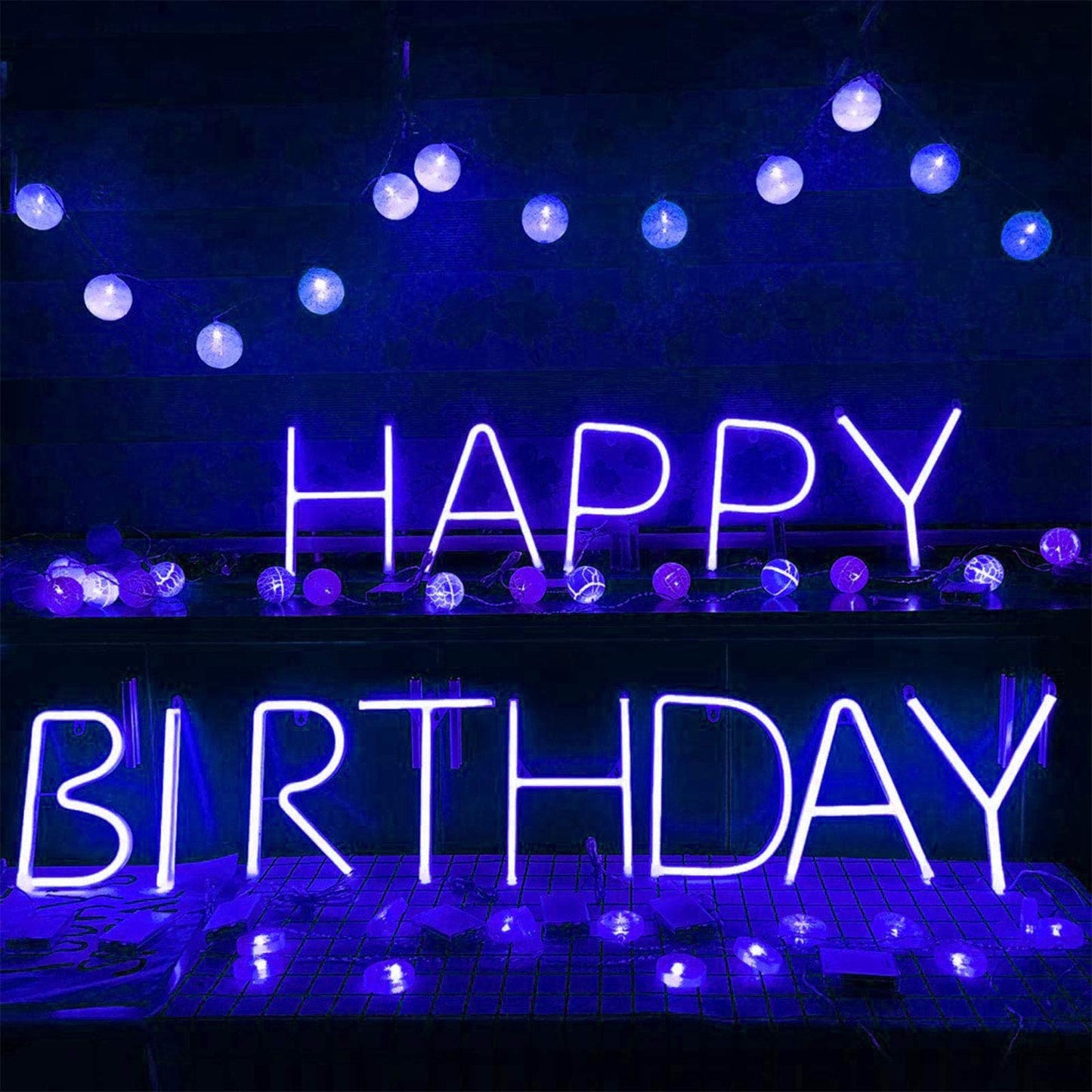 ENUOLI LED Letter Neon Sign Lights Alphabet Letter Marquee Signs Neon Night Lights Battery and USB Operated Neon Letters Neon Words Wall Lights for Christmas Birthday Wedding Party Bar Bedroom (P)