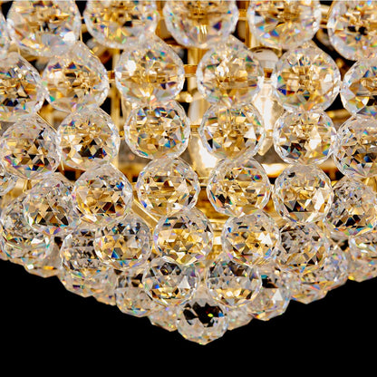 DUNFIZZ 19-Lights High Ceiling Chandelier Modern Gold Crystal Chandeliers Large Foyer Chandelier Fixtures for Staircase Living Room Hallway Entryway (H47 x W31.5)