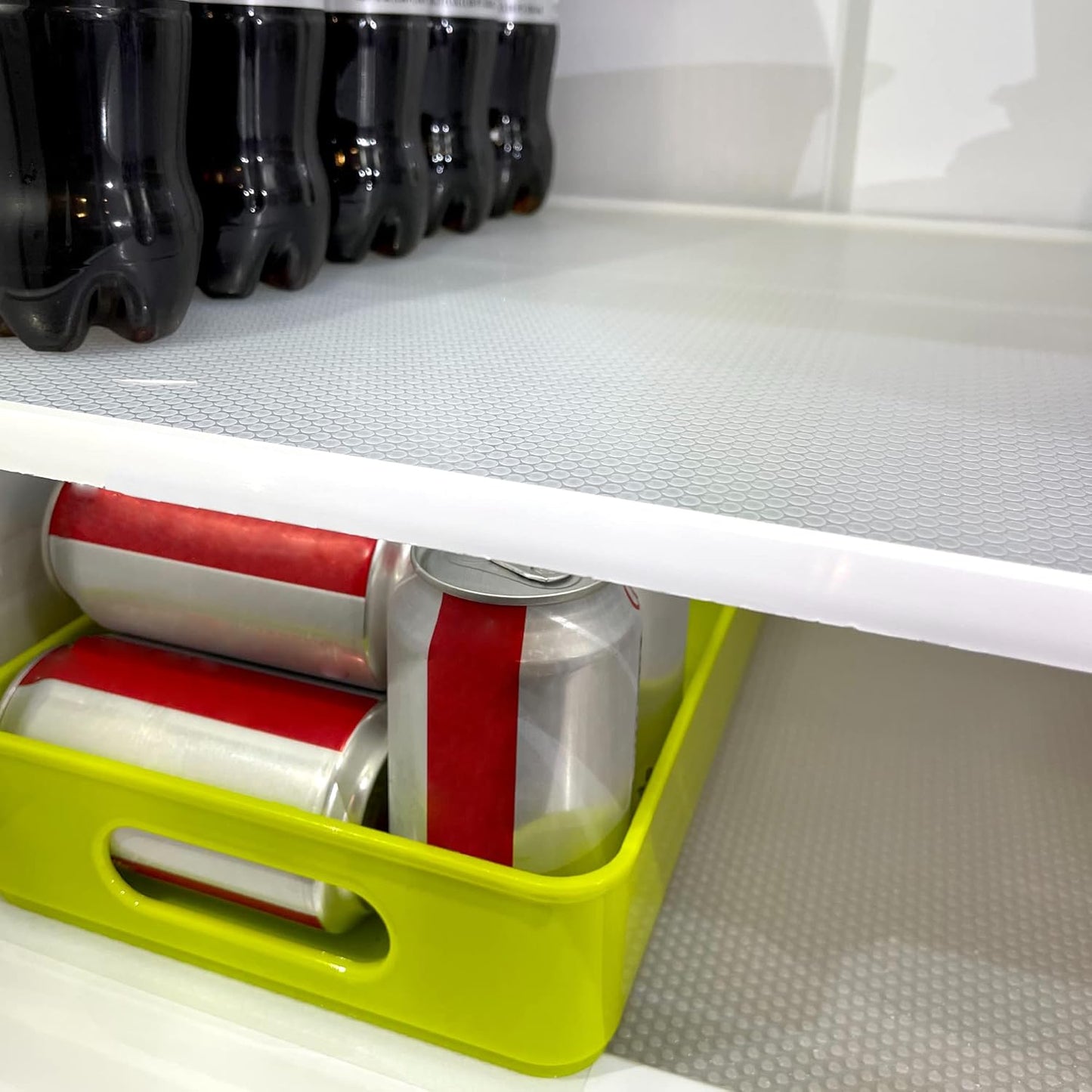 Shelf Liners for Kitchen Cabinets, Non-Adhesive Drawer Liners 16 Inch Wide X 20 Ft, Clear Reusable Cabinet Liners