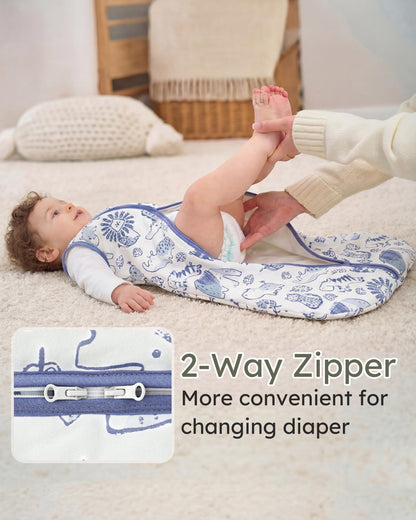 Yoofoss Baby Sleep Sack - 1.5 Tog Wearable Blanket for 12-18 Months | 100% Organic Cotton, Warm & Comfy