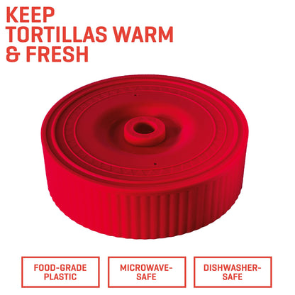 Uno Casa Tortilla Master Kit - Tortilla Press 8 Inch with 10.5 IN Comal Pan, 4 Taco Holders, and Tortilla Warmer - Complete Taco Tuesday Kit, Rotis, and Quesadillas - Unique Gift for Friends or Family