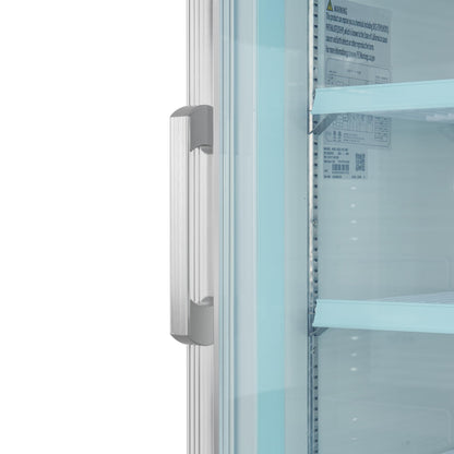 KoolMore 27 in. Commercial One Glass Door Display Upright Freezer Merchandiser in White 13 Cu. Ft. (MDF-1GD-13C-WH)