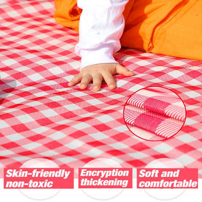 LRUUIDDE Extra Large Picnic Blanket Beach Blankets, Outdoor Foldable Waterproof Sand Mat for Beach Camping Hiking Travel Family Concerts Grass Park Music Festival Lawn Mats (Red, 80x60inch)