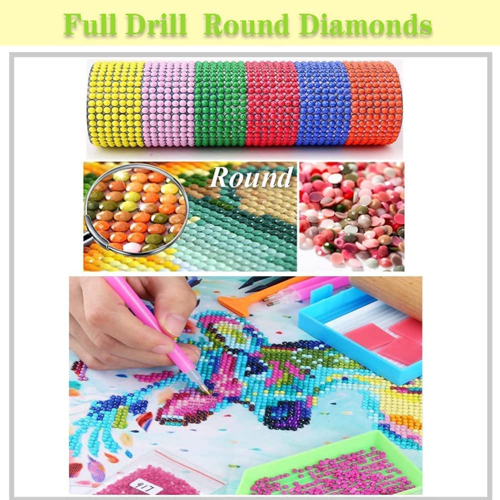 DYAIANGMU 4 Pack Cow Diamond Art Kits for Adults,Flower Diamond Painting Kit for Beginner,5D Diamond Painting DIY Full Drill Diamond Dots Diamond Painting with Tools,Gem Craft for Home Wall Decor