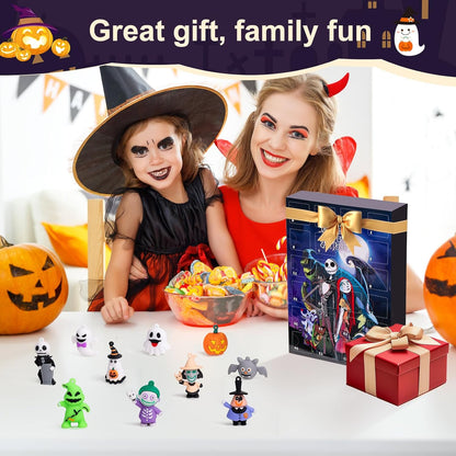Nightmare Advent Calendar - 24 Collectible Surprises for Kids & Adults | Halloween Countdown Fun