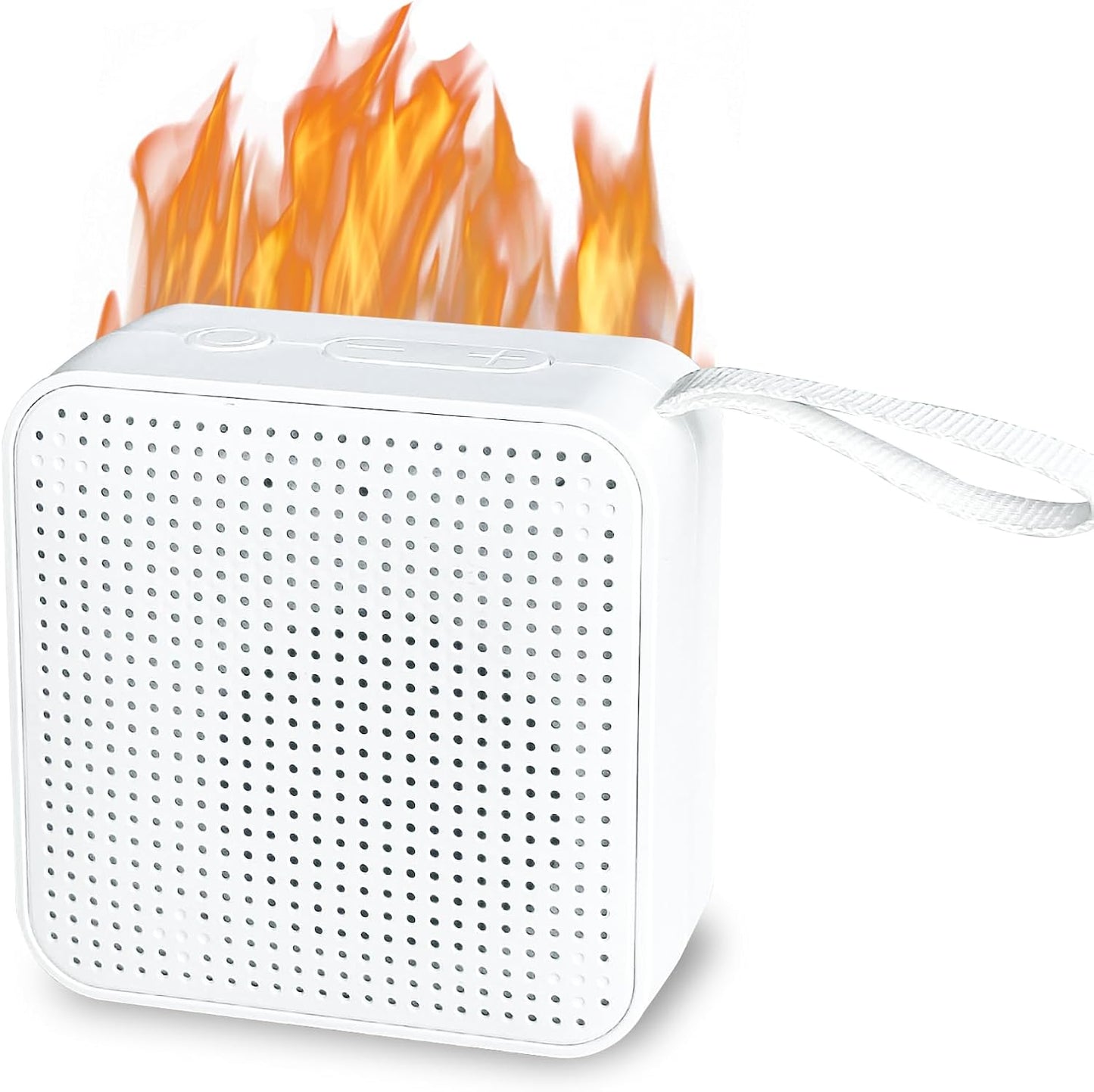 2 1 3H MSELTOS Fireplace Crackler Sound Box for Electric Fireplace, in Realistic Rechargeable Fire Crackling Sound