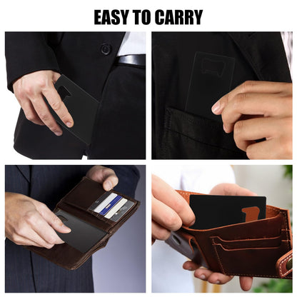 ABuff 60PCS Credit Card Bottle Opener Stainless Steel Beer Bottle Opener for Wallet Pocket, Pocker Cap Opener for Wedding Party Groomsmen Bridesmaid Gifts