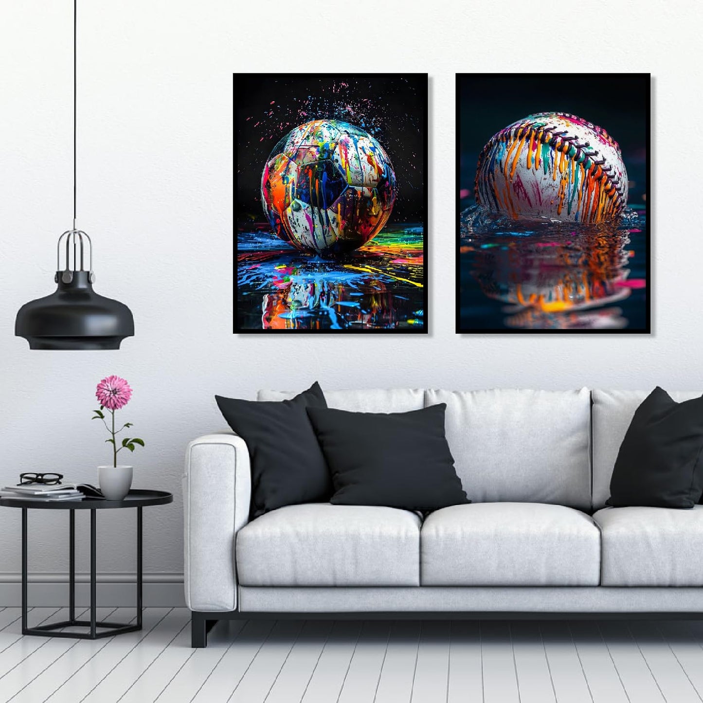 4 Pack Ball Diamond Art Kits for Adults,Graffiti Sports Diamond Painting Kits for Adults Beginner,5D DIY Round Full Drill Gem Crystal Art,Adults Paint by Diamonds Dots for Home Wall Decor 11.8x15.7in