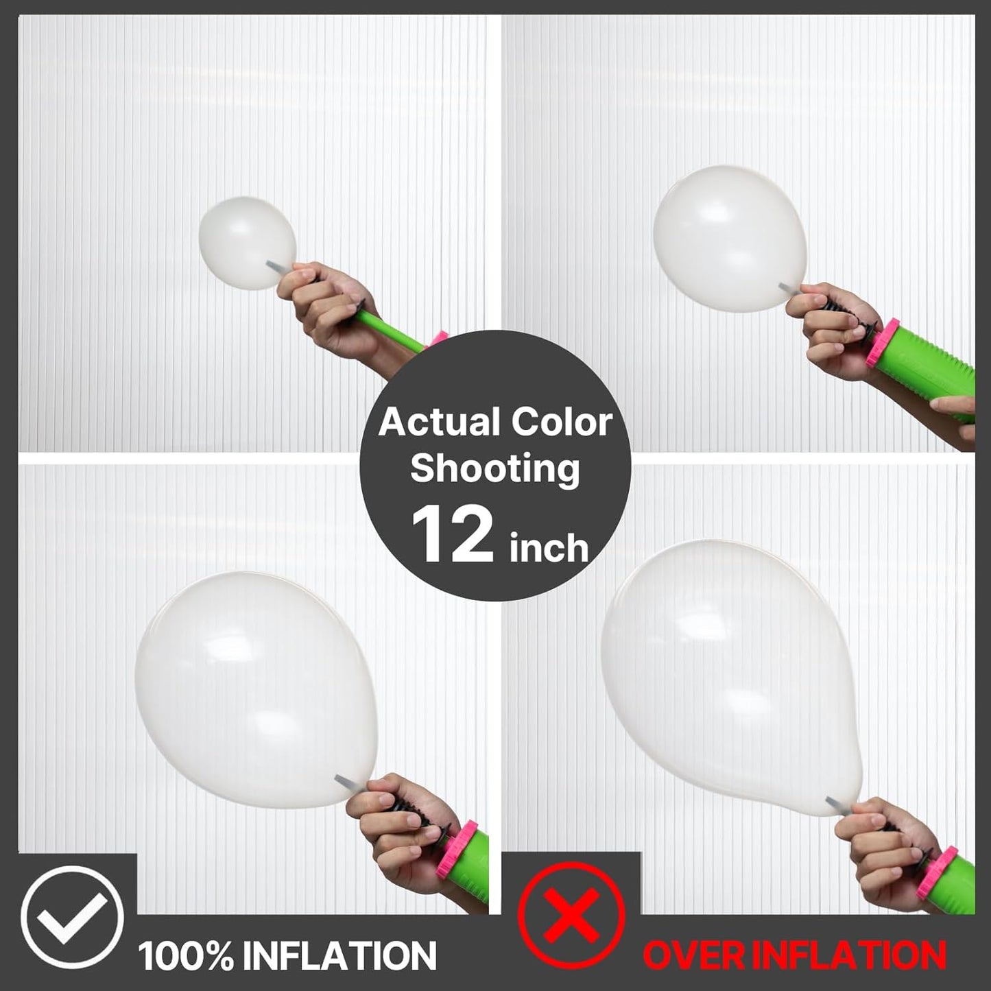 PartyWoo Clear Balloons - 100pcs Transparent Balloon Arch Kit for Weddings, Graduations & Parties | 18", 12", 10", 5" Sizes